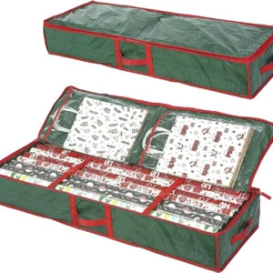 Underbed Gift Wrap Organizer,Gift Wrapping Paper Storage Container,Holds up to 2