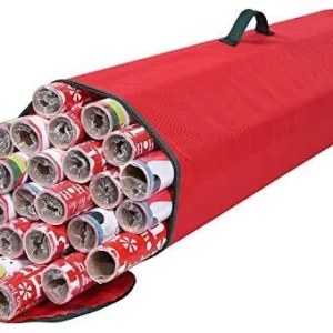 Wrapping Paper Storage Bag | Wrapping Paper Organizer Under Bed for Red